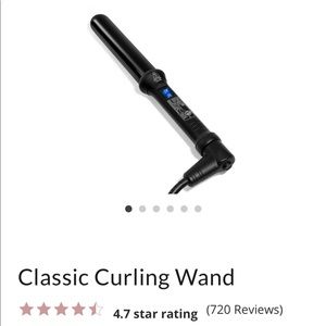 Nume Black Classic Curling Wand in 25mm (HB025U)